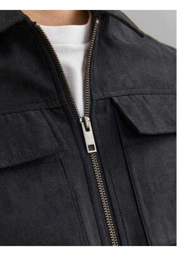 Jack & Jones Kurtka z imitacji skóry 12213082 Czarny Regular Fit. Kolor: czarny. Materiał: syntetyk