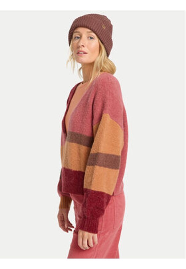 Billabong Kardigan On You EBJSW00137 Kolorowy Relaxed Fit. Materiał: syntetyk. Wzór: kolorowy