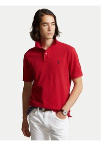 Polo Ralph Lauren Polo Core Replen 710666998 Czerwony Custom Slim Fit. Typ kołnierza: polo. Kolor: czerwony. Materiał: bawełna