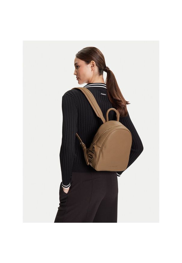 Love Moschino - Plecak LOVE MOSCHINO. Kolor: beżowy