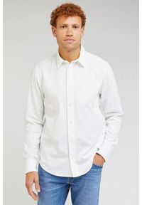 Lee - LEE PATCH SHIRT MĘSKA KOSZULA ELEGANCKA BRIGHT WHITE 112349052. Styl: elegancki