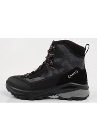 Buty sportowe trekkingowe męskie Aku Adapta Gore-tex wygodne. Kolor: czarny, szary, wielokolorowy. Materiał: skóra, materiał. Szerokość cholewki: normalna. Technologia: Gore-Tex