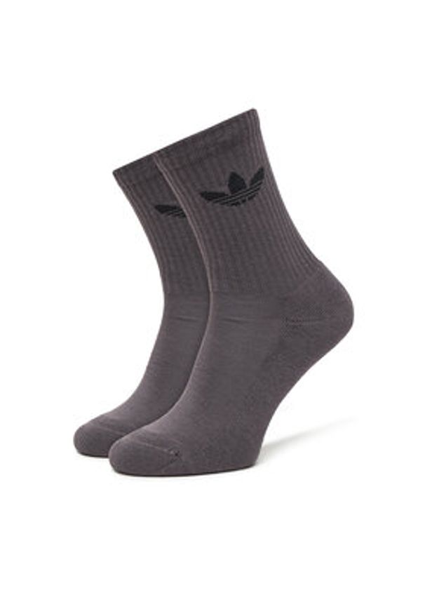 Adidas - adidas Skarpety długie Trefoil Cushion JY2680 Kolorowy. Materiał: materiał, bawełna. Wzór: kolorowy