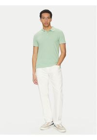 Geox Polo M5511B T3240 F3274 Zielony Regular Fit. Typ kołnierza: polo. Kolor: zielony. Materiał: bawełna