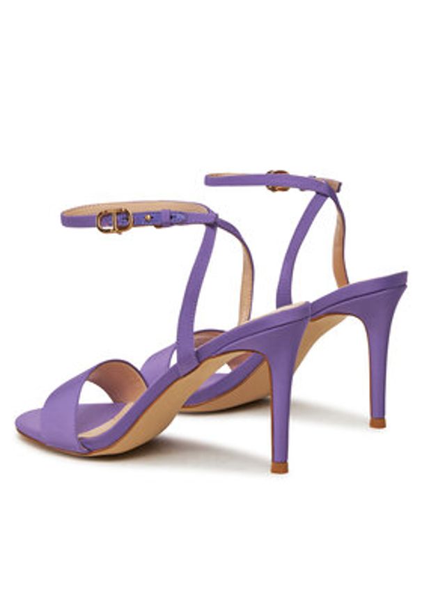 TwinSet - TWINSET Sandały 241TCP102 Fioletowy. Kolor: fioletowy. Materiał: materiał