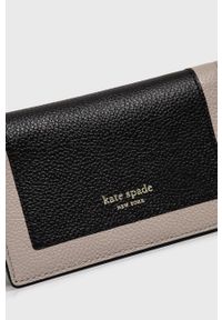 Kate Spade Portfel skórzany damski kolor czarny. Kolor: czarny. Materiał: skóra. Wzór: gładki #5