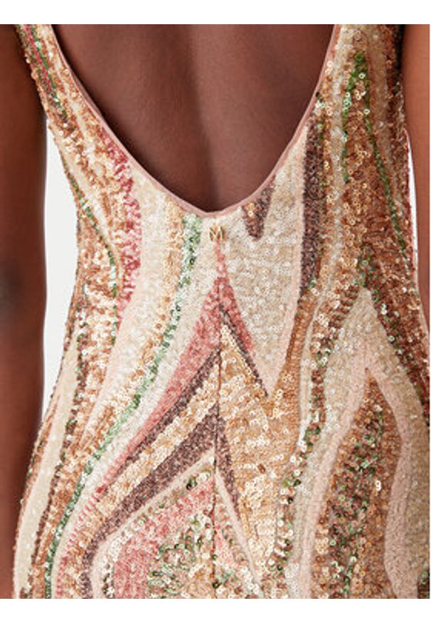 Lola Casademunt by Maite Sukienka koktajlowa MS2516006 Kolorowy Regular Fit. Materiał: syntetyk. Wzór: kolorowy. Styl: wizytowy