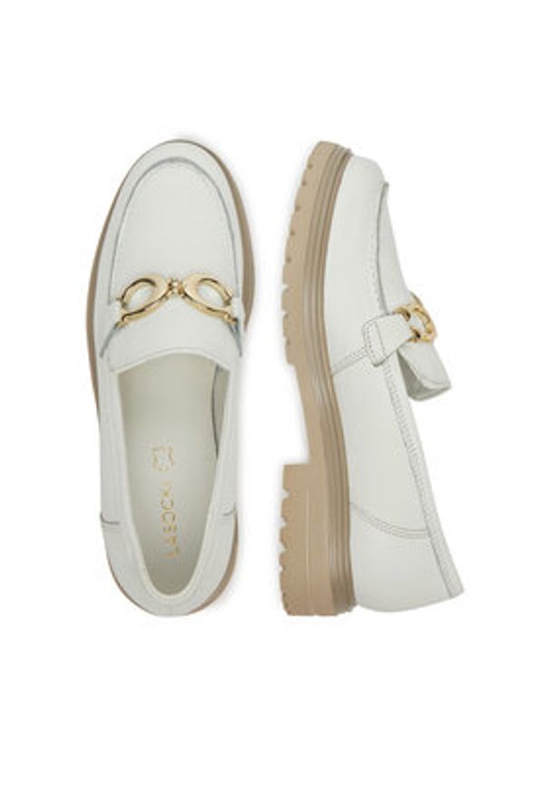 Lasocki Loafersy WB-GIULIA-22 Biały. Kolor: biały. Materiał: skóra