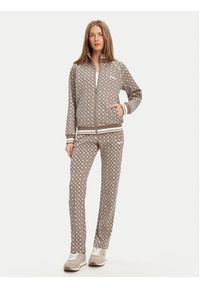 Guess Spodnie dresowe V5YB20 KB212 Brązowy Regular Fit. Kolor: brązowy. Materiał: syntetyk #4