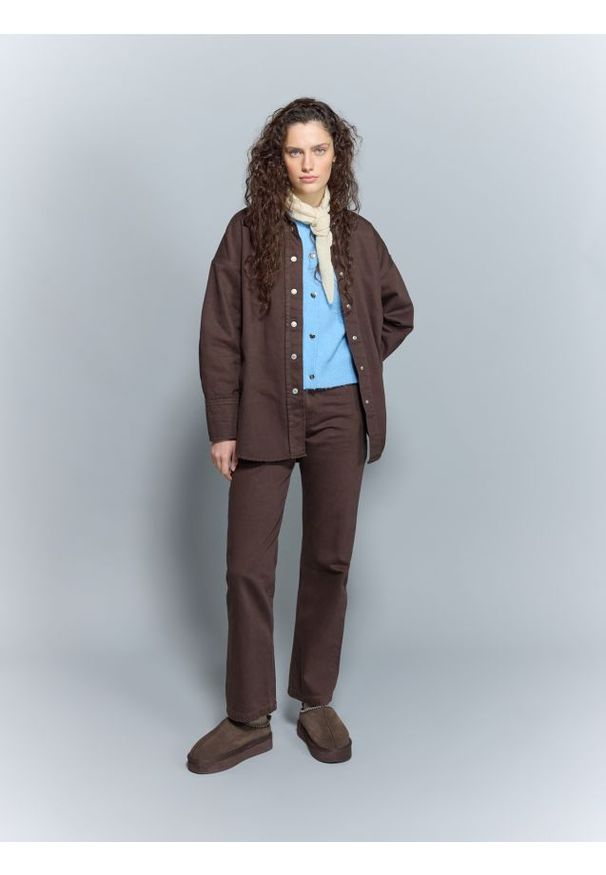 Reserved - Jeansy straight fit - dark grey jeans