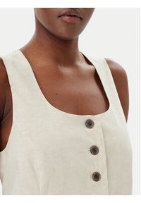 GAP - Gap Kamizelka 714973-02 Beżowy Slim Fit. Kolor: beżowy. Materiał: bawełna #5