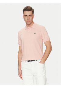 Lacoste Polo L1264 Różowy Classic Fit. Typ kołnierza: polo. Kolor: różowy. Materiał: bawełna