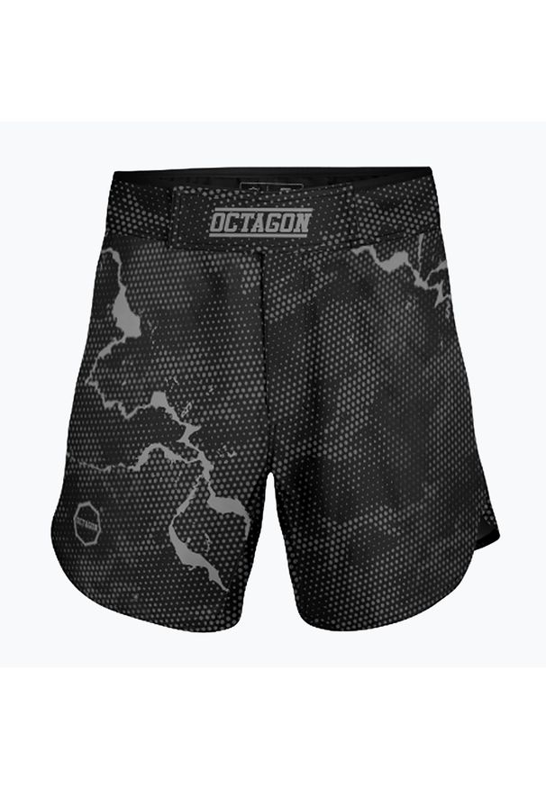 OCTAGON - Spodenki treningowe męskie Octagon Marble Camo MMA. Kolor: szary