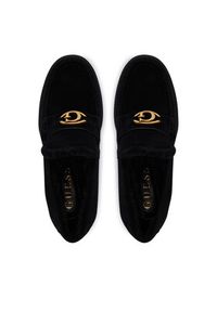 Guess Loafersy za Czarny. Kolor: czarny. Materiał: skóra, zamsz #4