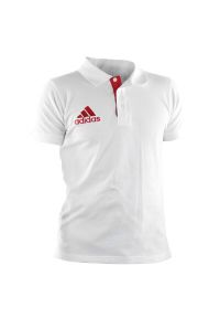 Adidas - Polo adidas Pique. Typ kołnierza: polo. Kolor: czerwony, wielokolorowy, biały #1