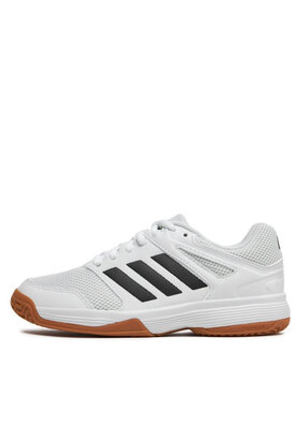 Adidas - adidas Buty halowe Speedcourt Indoor Kids IE8034 Biały. Kolor: biały. Materiał: materiał