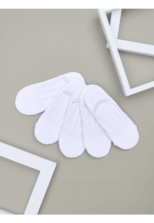 Sinsay - Skarpetki 5 pack - biały. Kolor: biały. Materiał: bawełna