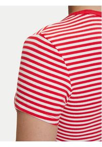 Tommy Jeans T-Shirt DW0DW17383 Czerwony Slim Fit. Kolor: czerwony. Materiał: bawełna #4