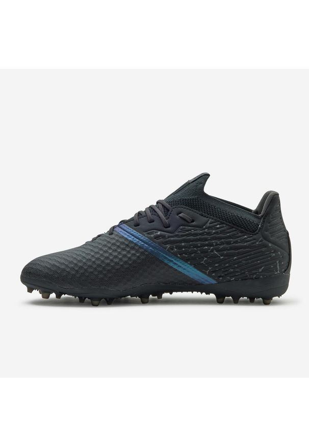 KIPSTA - Buty do piłki nożnej Kipsta Viralto III 3D Airmesh MG/AG Intense. Kolor: czarny. Materiał: dzianina, zamsz, mesh, syntetyk. Szerokość cholewki: normalna. Sport: piłka nożna