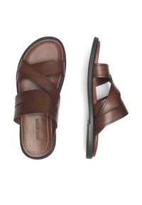 Gino Rossi Klapki MARCELLO-01 MB Brązowy. Kolor: brązowy. Materiał: skóra #2