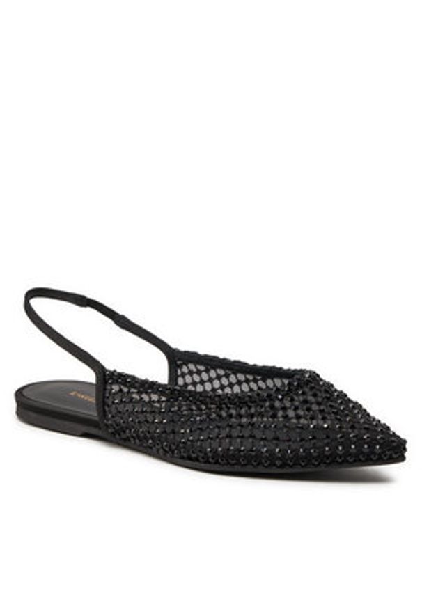 LE SILLA - Le Silla Baleriny Chanel Gilda 9024Z020MTPPSAS933 Czarny. Kolor: czarny. Materiał: syntetyk