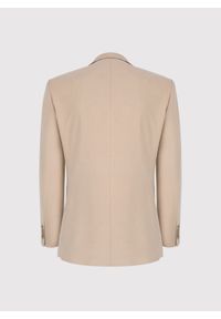 Pako Lorente - PAKO LORENTE – Beżowa marynarka garniturowa. Kolor: beżowy. Materiał: poliester, wiskoza, elastan. Wzór: gładki #6