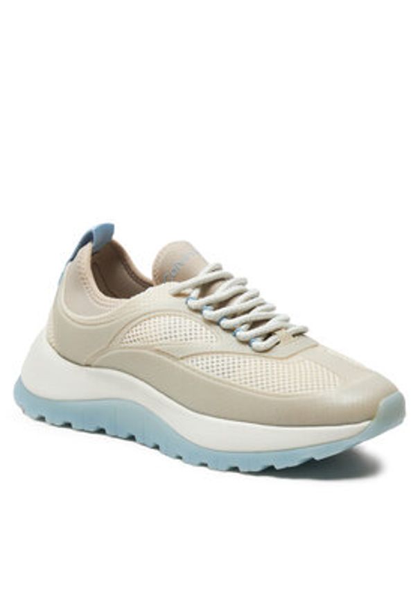 Calvin Klein Sneakersy Runner Lace Up Pearl Mix M HW0HW02079 Beżowy. Kolor: beżowy. Materiał: materiał