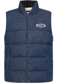 Mustang - MĘSKI BEZRĘKAWNIK MUSTANG Dennis Denim Quilt Denim Blue 1013496 5000 800. Materiał: denim. Długość rękawa: bez rękawów #8