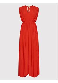 N°21 Sukienka koktajlowa 22I N2M0 H141 5111 Czerwony Regular Fit. Kolor: czerwony. Materiał: wiskoza. Styl: wizytowy #5