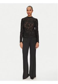 Morgan Bluzka 251-TEVORA Czarny Slim Fit. Kolor: czarny. Materiał: syntetyk
