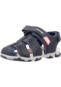 Geox - Sandały GEOX B S.FLAFFEE B.B Niebieski. Kolor: niebieski. Materiał: tkanina, skóra. Sezon: lato