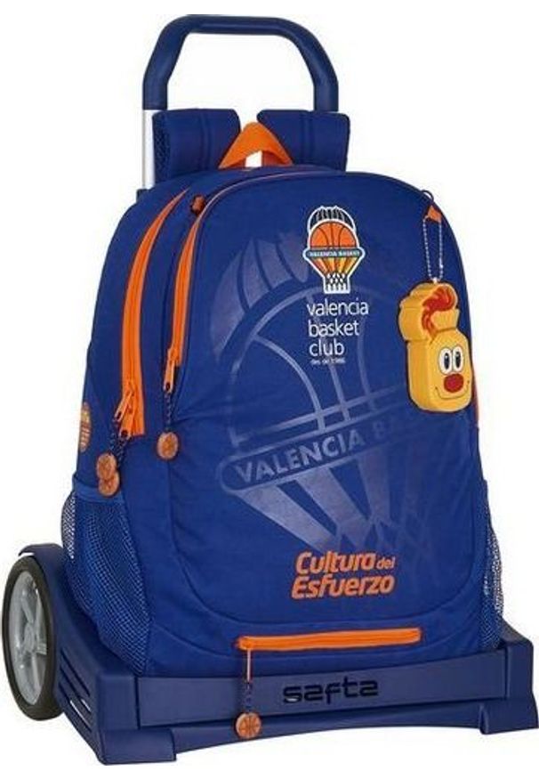 Valencia Basket Torba szkolna z kółkami Evolution Valencia Basket Niebieski Pomarańczowy. Kolor: niebieski, wielokolorowy, pomarańczowy