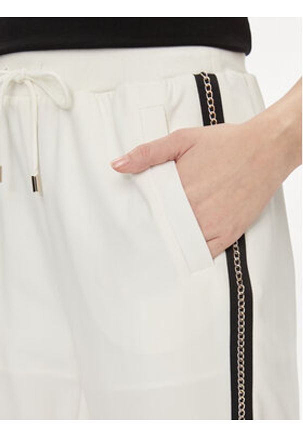 Liu Jo Sport Spodnie dresowe TA4088 TS423 Écru Regular Fit. Materiał: syntetyk