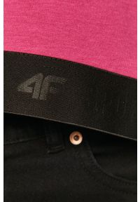 4f - 4F - Bluza. Okazja: na co dzień. Kolor: różowy. Wzór: aplikacja. Styl: casual #4