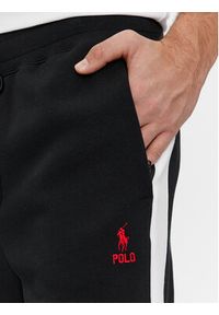 Polo Ralph Lauren Spodnie dresowe 710926505002 Czarny Regular Fit. Kolor: czarny. Materiał: bawełna, syntetyk #3