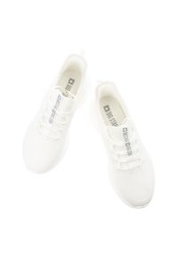 Big-Star - Sneakersy męskie Big Star, cholewka z materiału tekstylnego o oddychającej strukturze elastyczne sznurowanie na płaskiej podeszwie, białe, UU174004. Zapięcie: sznurówki. Kolor: biały. Materiał: materiał. Szerokość cholewki: normalna. Obcas: na płaskiej podeszwie #7