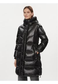 Woolrich Płaszcz zimowy Aliquippa Long CFWWOU0926FRUT3085 Czarny Regular Fit. Kolor: czarny. Materiał: syntetyk. Sezon: zima