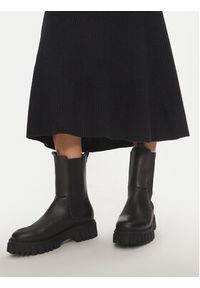 Calvin Klein Spódnica midi K20K207688 Czarny Regular Fit. Kolor: czarny. Materiał: wełna #5