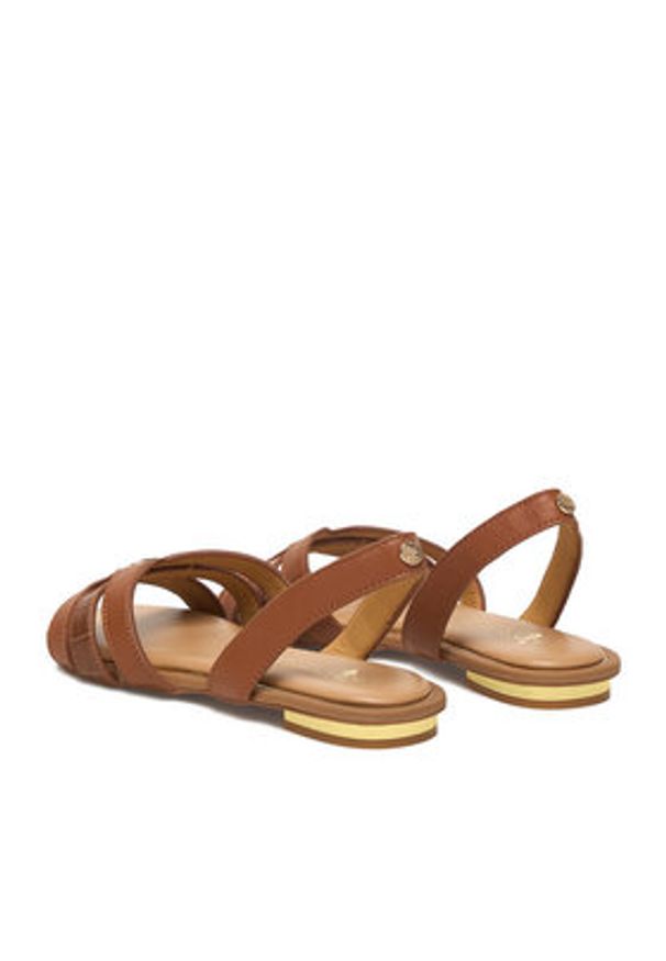 Beverly Hills Polo Club Sandały EO-R26SS09145-01 Brązowy. Kolor: brązowy. Materiał: skóra