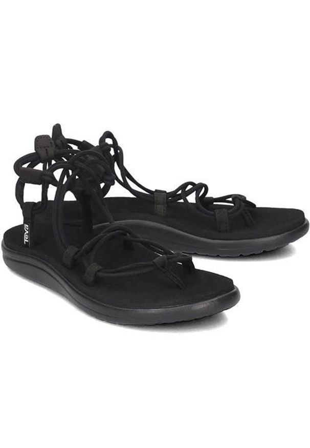 Buty do chodzenia damskie Teva 1019622. Zapięcie: bez zapięcia. Kolor: czarny. Materiał: materiał, syntetyk, tkanina. Sport: turystyka piesza