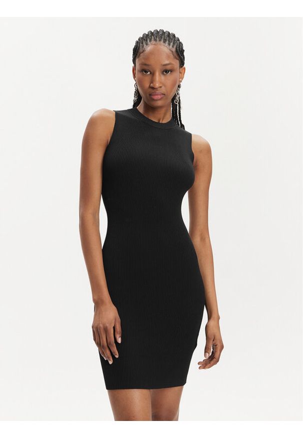Hugo Sukienka dzianinowa Sepinny 50514297 Czarny Slim Fit. Kolor: czarny. Materiał: wiskoza