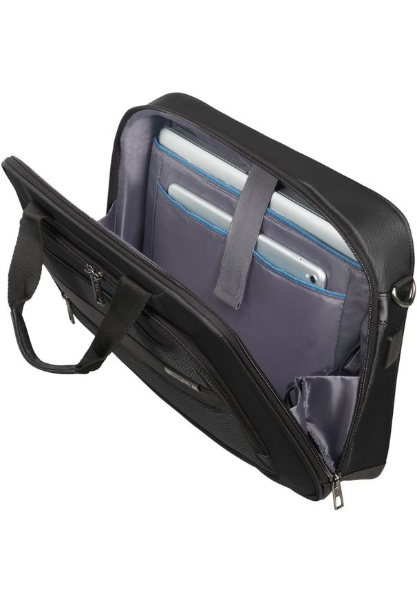 Torba Samsonite Vectura Evo Bailhandle 14.1'' czarny. Kolor: czarny. Materiał: materiał. Styl: elegancki