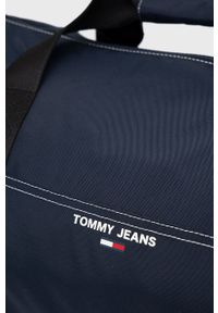 Tommy Jeans torba kolor granatowy. Kolor: niebieski. Materiał: poliester. Wzór: nadruk