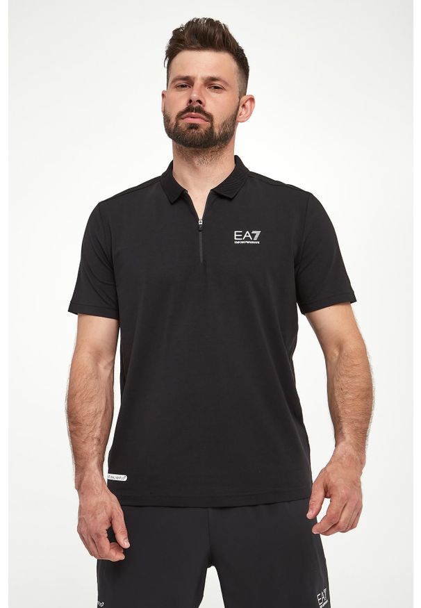 EA7 Emporio Armani - Polo męskie EA7 EMPORIO ARMANI. Typ kołnierza: polo