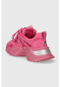 Steve Madden sneakersy Kingdom kolor różowy SM11002519. Nosek buta: okrągły. Zapięcie: sznurówki. Kolor: różowy. Materiał: guma. Obcas: na platformie #3