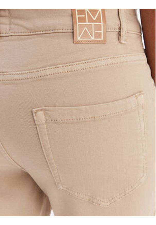 Marella Spodnie materiałowe Sfinge 2615131261 Beżowy Slim Fit. Kolor: beżowy. Materiał: bawełna