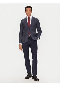 BOSS Marynarka H-Hutson-251 50539804 Granatowy Regular Fit. Kolor: niebieski. Materiał: wełna #4