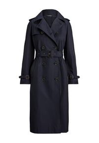 Lauren Ralph Lauren - LAUREN RALPH LAUREN Trencz 297951259004 Granatowy Straight Fit. Kolor: niebieski. Materiał: bawełna #5