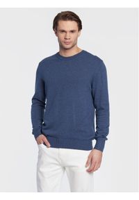 Sisley Sweter 102HS1B17 Niebieski Regular Fit. Kolor: niebieski. Materiał: syntetyk #1
