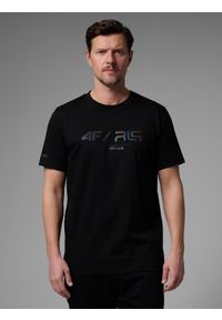 4f - 4F T-shirt regular z nadrukiem męski 4F x Robert Lewandowski - czarny XL. Okazja: na co dzień. Kolor: czarny. Materiał: bawełna, materiał. Wzór: nadruk. Styl: casual, sportowy #1